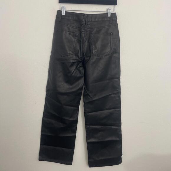 Lioness Top Model Jean black faux leather size XS NWT $99 msrp - Picture 6 of 7